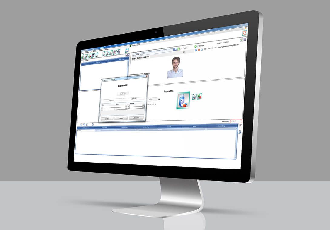 Compware Medical Methadon EDV Dosierautomaten MeDoSys Software Modul